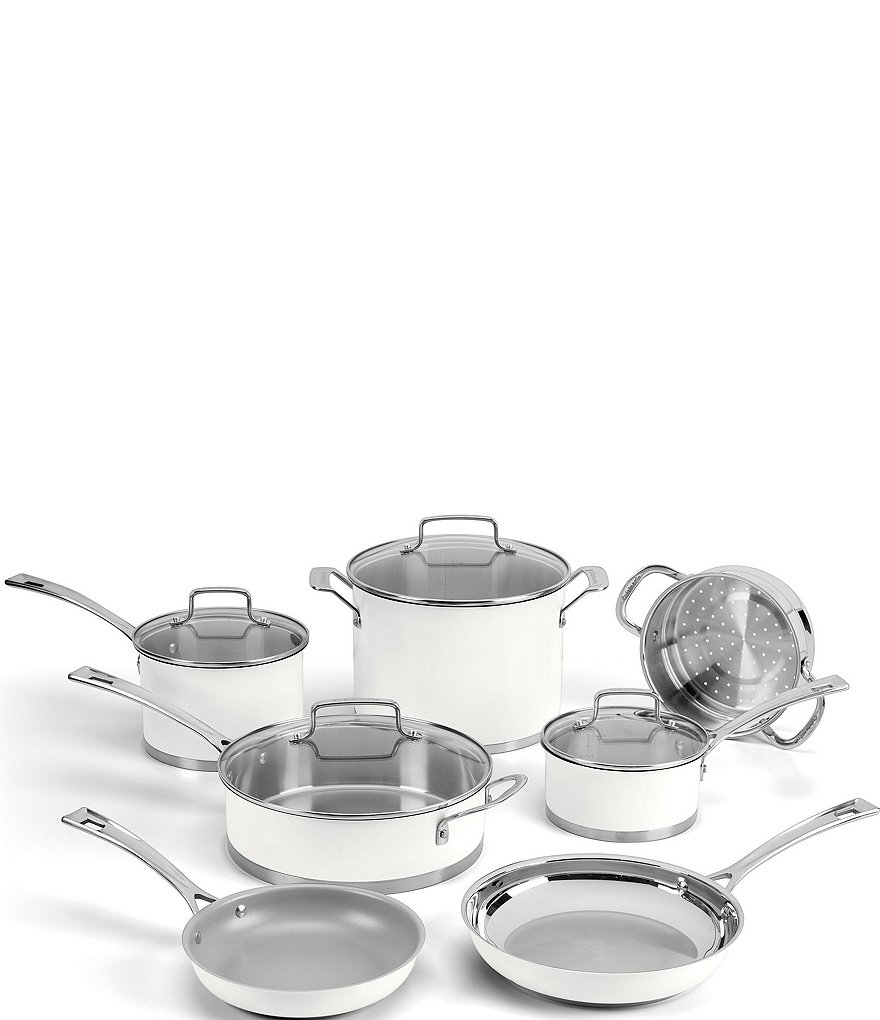 Cuisinart 8 Matte White Nonstick Skillet