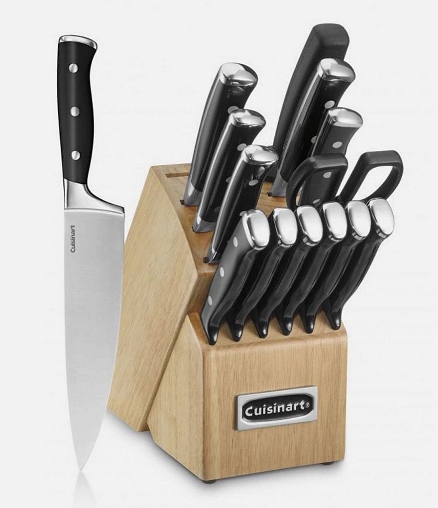 Cuisinart Triple Rivet 15-Piece Knife Block Set, Cutlery