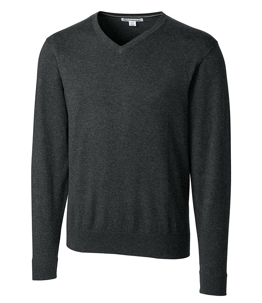 Chicago Bears Historic Cutter & Buck Lakemont Tri-Blend Mens Big and Tall  V-Neck Pullover Sweater - Cutter & Buck