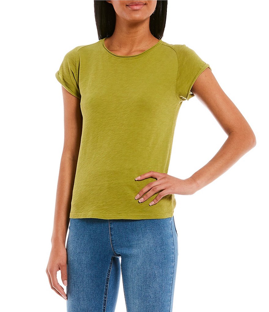 Cotton T-shirt - Mustard yellow/California - Ladies