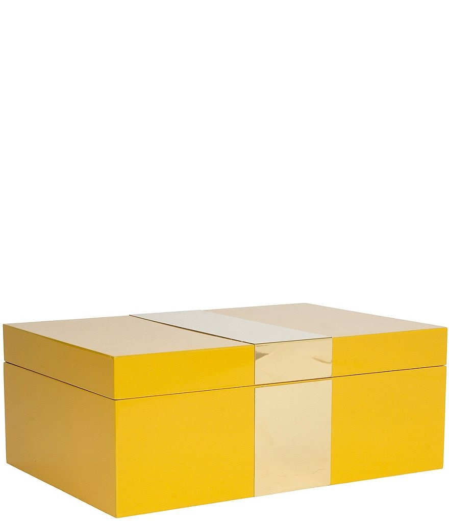 Large Chiffon Storage Box - Gold Trim - 8x10.75