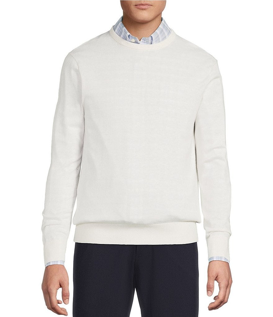 Daniel Cremieux Signature Label Solid Crew Neck Sweater | Dillard's