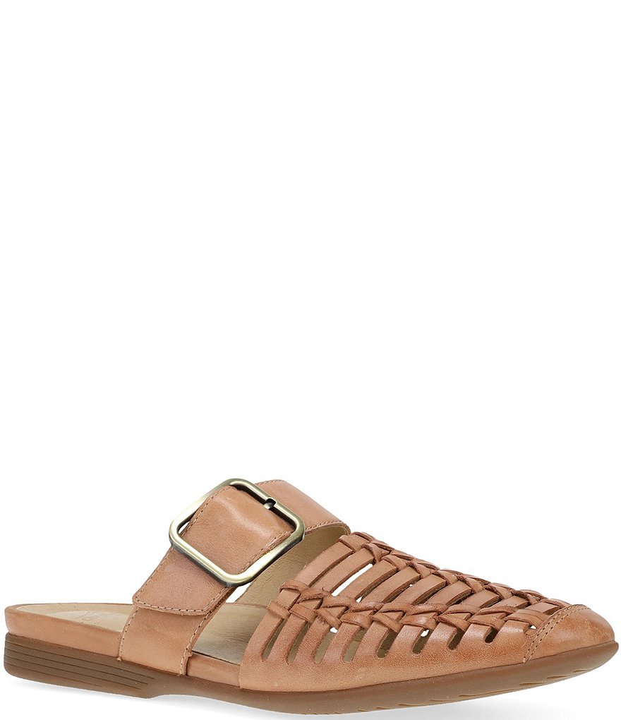 Dansko Leilani Leather Huarache Flat Mules | Dillard's