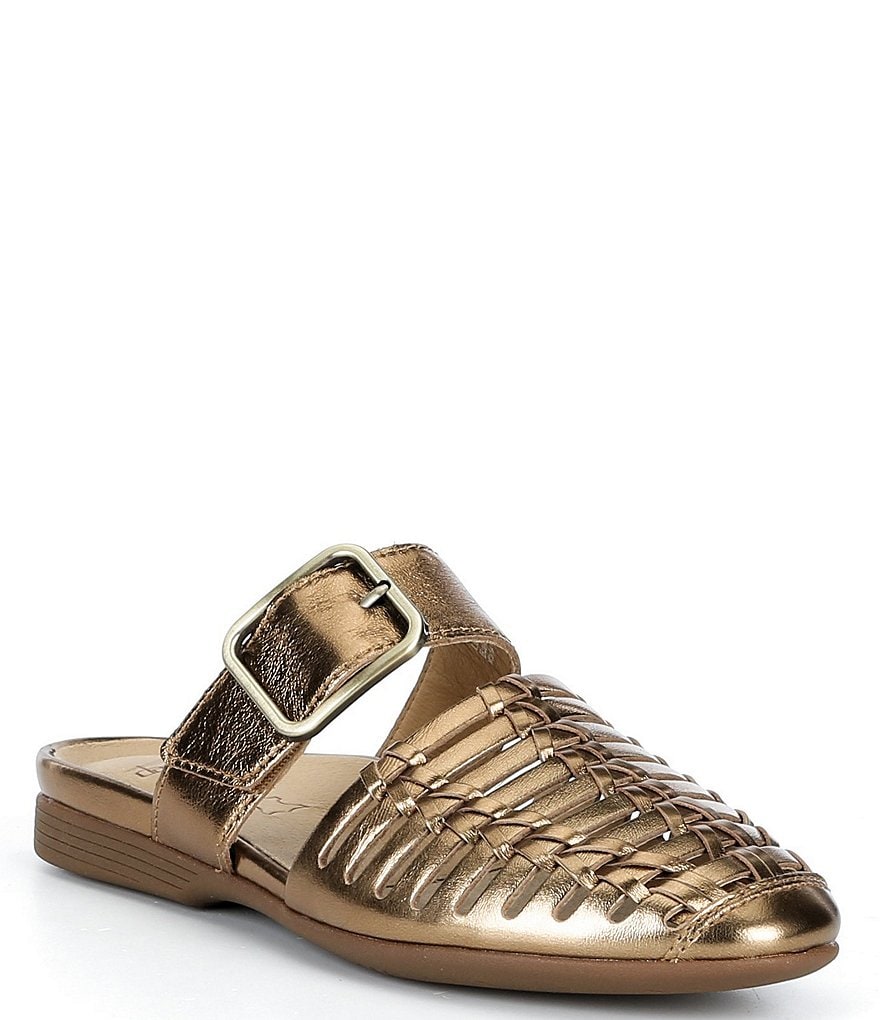 Dansko Leilani Leather Huarache Flat Mules | Dillard's
