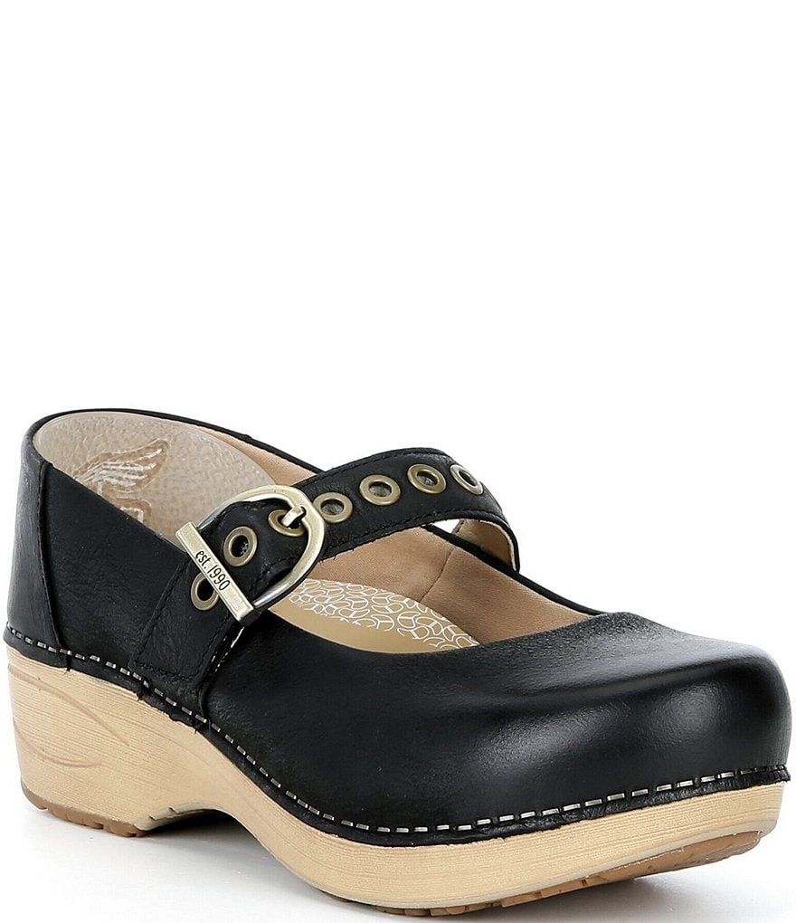 mary Dansko XP 2.0 Leather Mary Jane Clogs | Dillard's