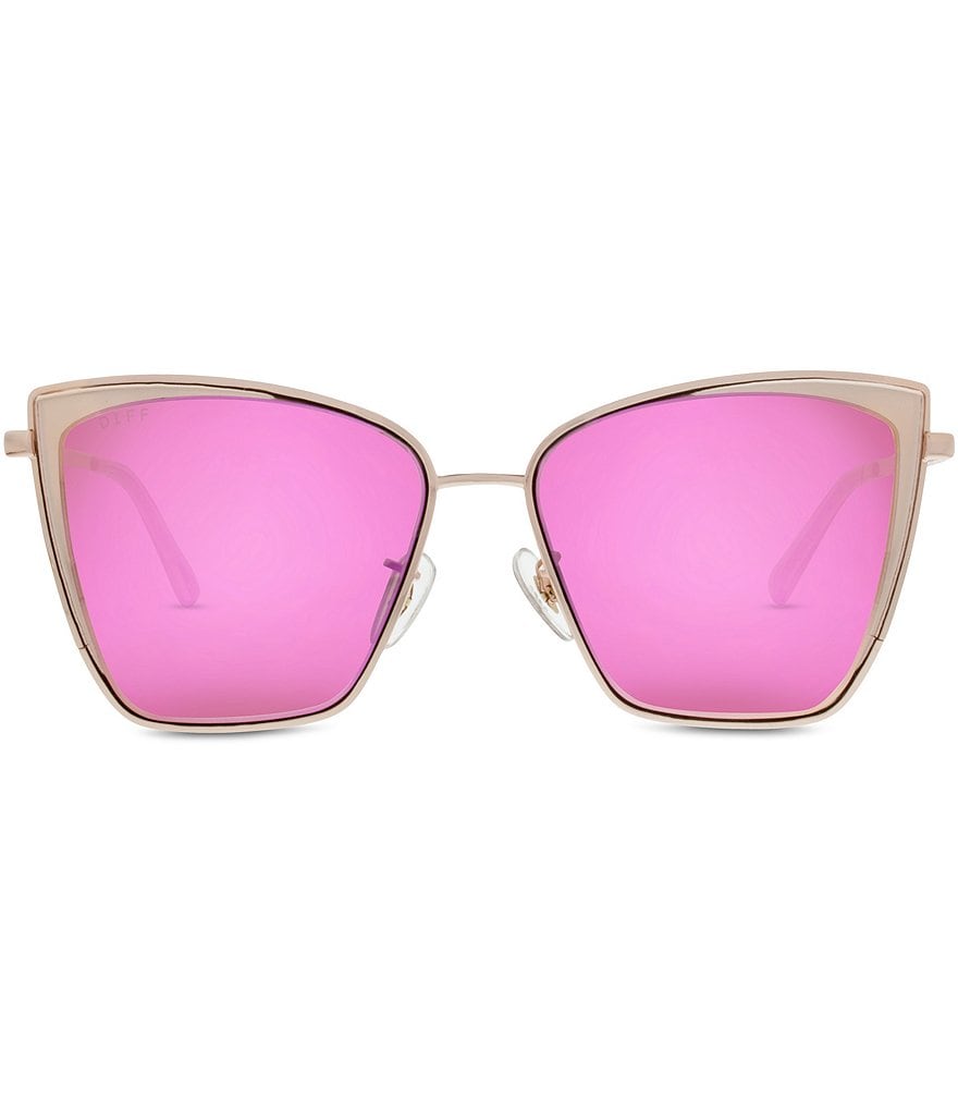 Diff Eyewear Becky Rose Gold Pink Polarized Cat Eye Sunglasses Dillard S