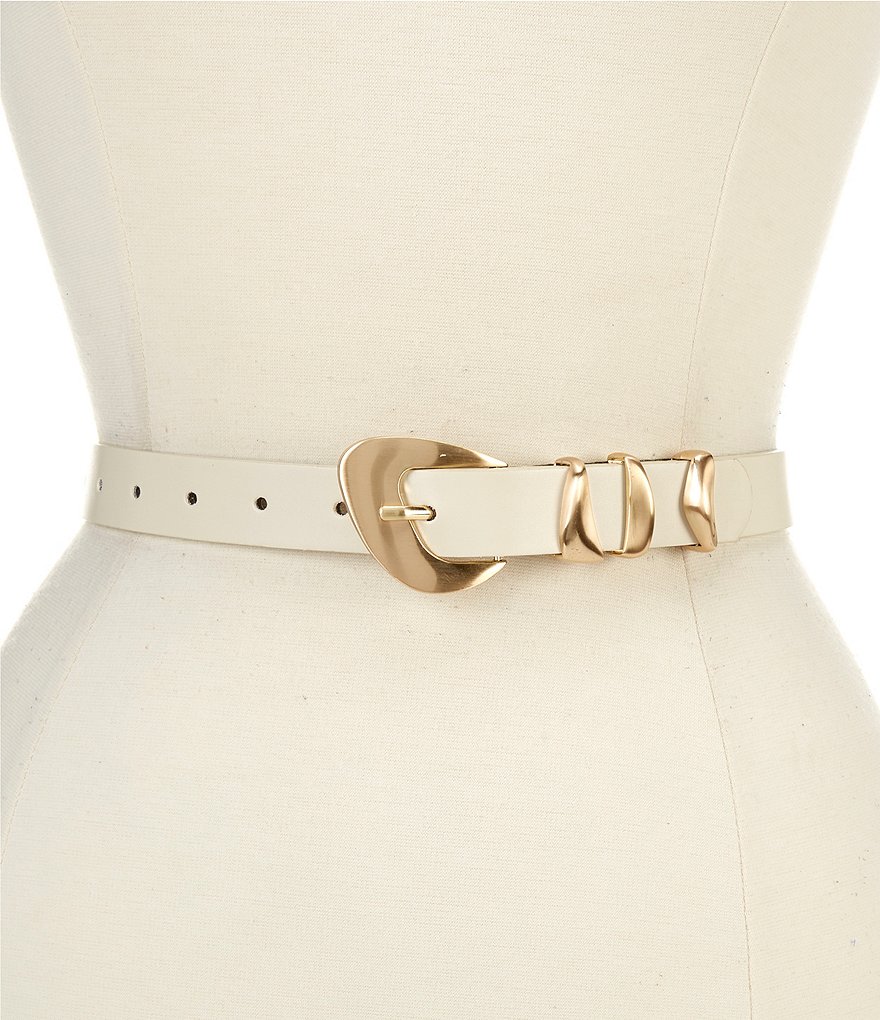 新品☆Round Buckle Leather Wide Belt Classic Wide Genuine Leather Round Buckle Belt – Most Wanted USA