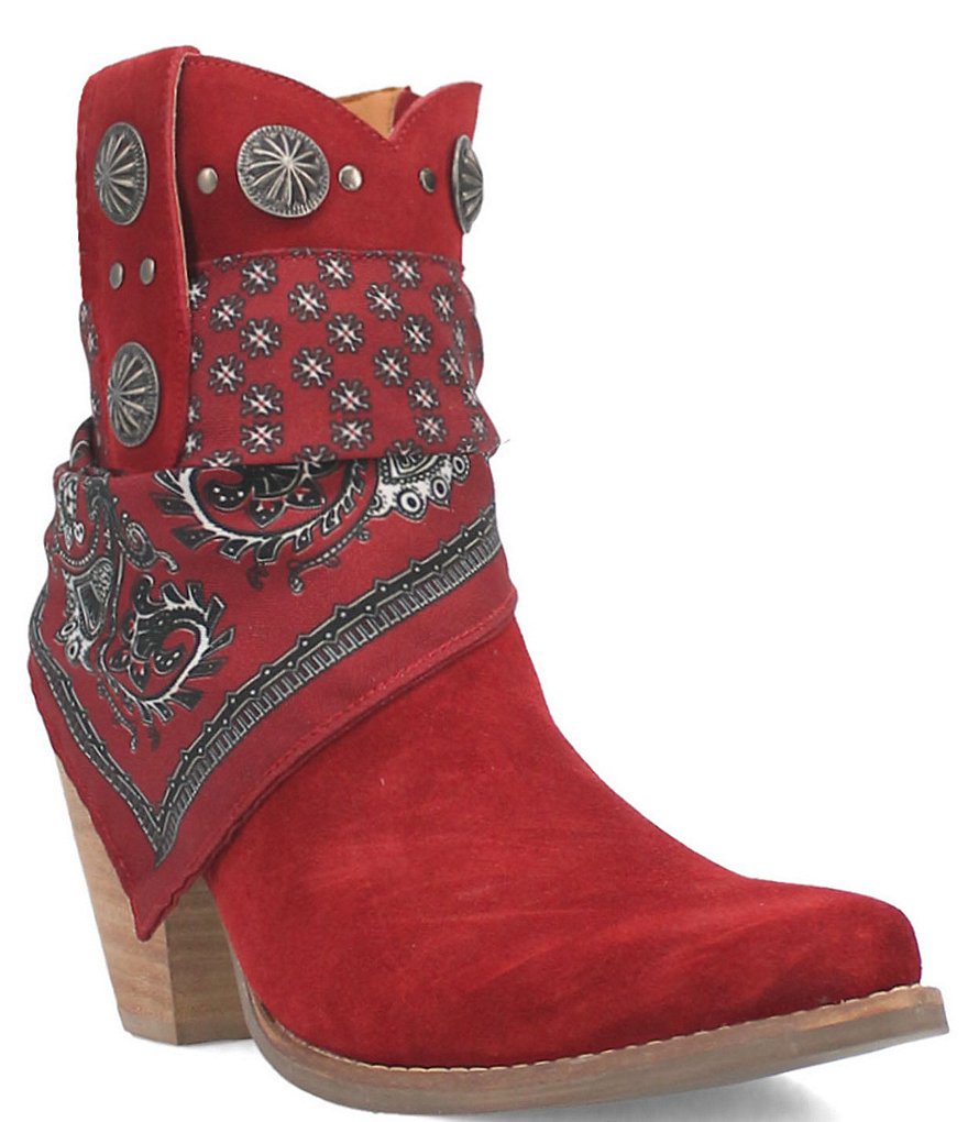 Red hot sale western booties