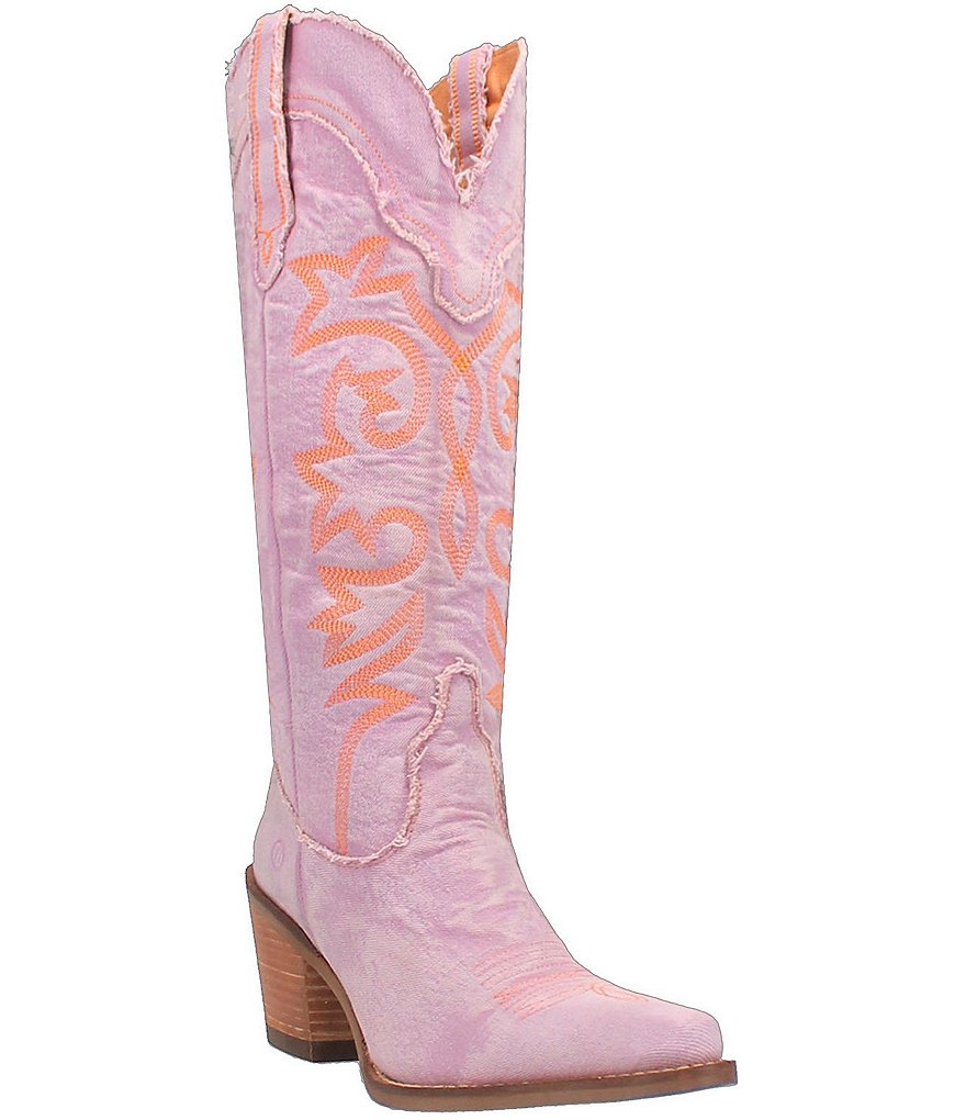 Dingo Texas Tornado Denim Tall Western Boots | Dillard's