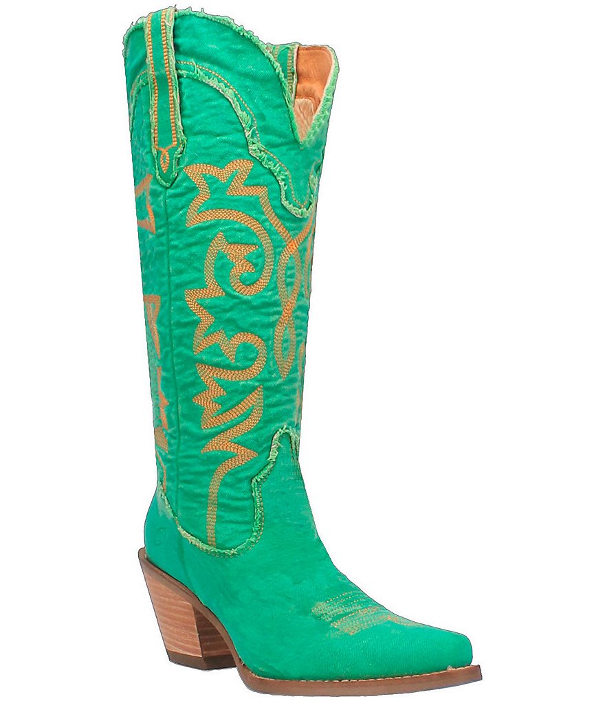 Dingo Texas Tornado Denim Tall Western Boots | Dillard's