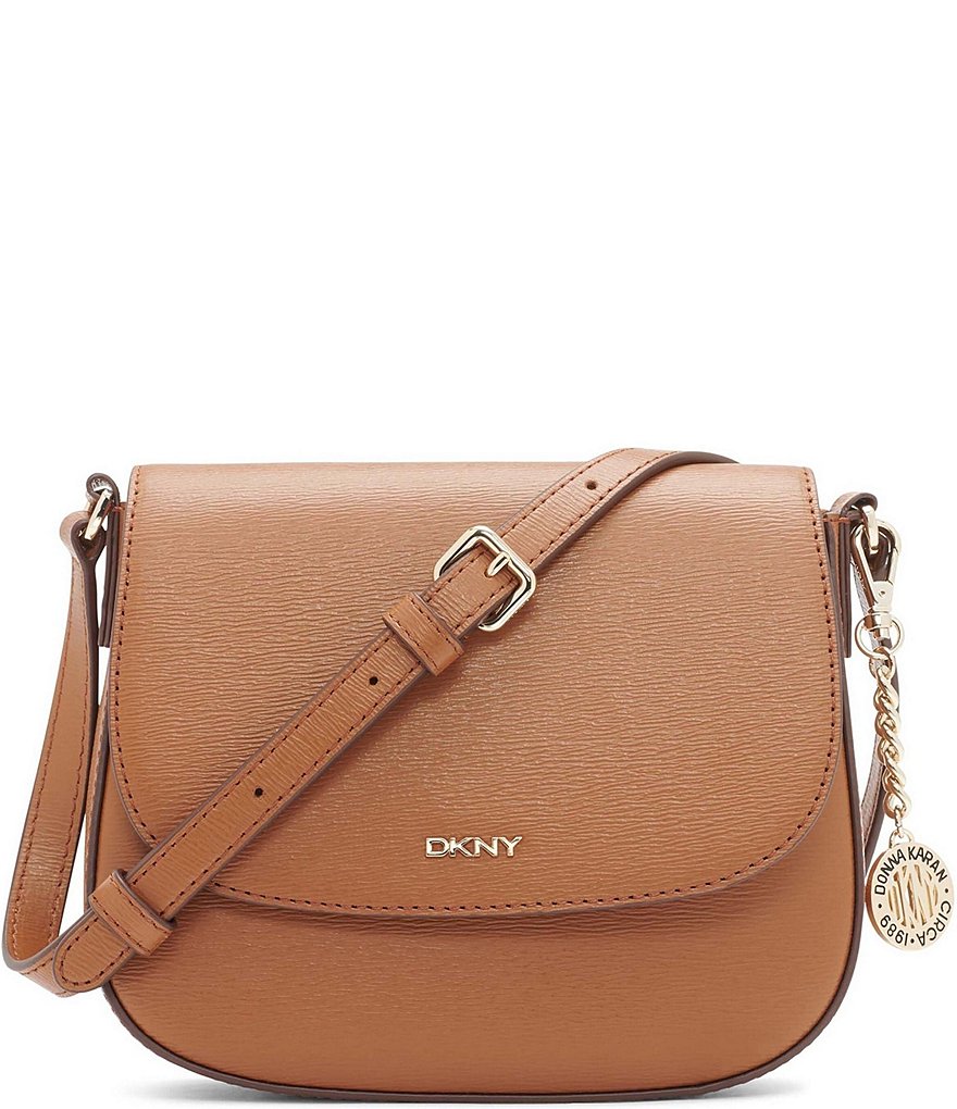 Dkny Women's Saddle Bag in Black Leather