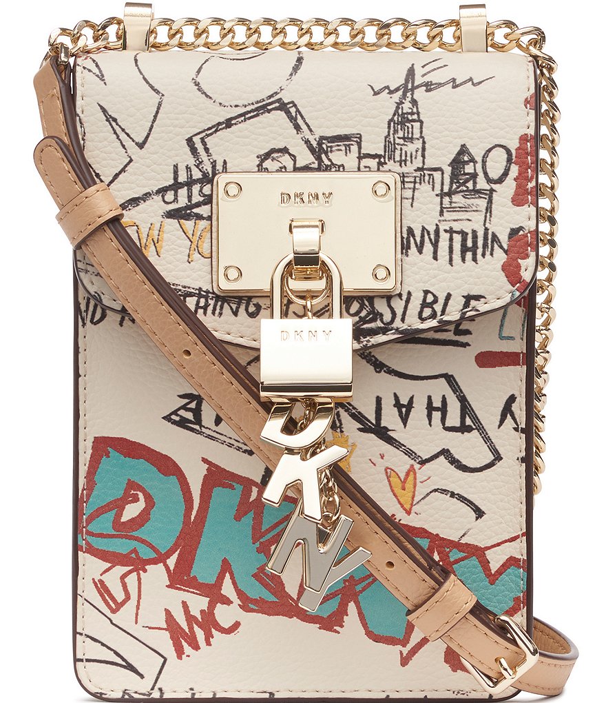 DKNY Small Elissa graffiti-print Crossbody Bag - Farfetch