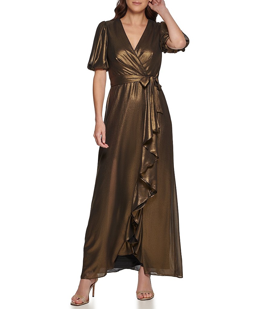 Principles bronze 2025 foil dress