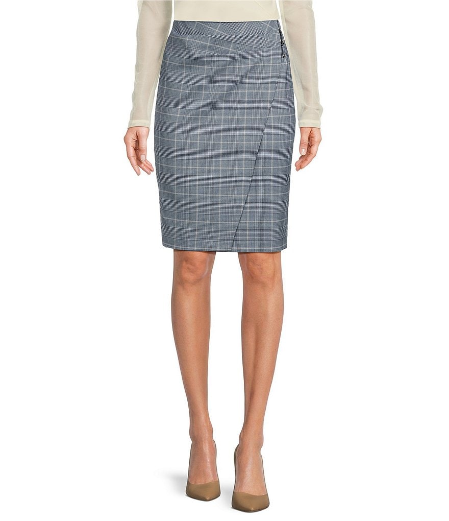 High waisted outlet plaid skirt dillards