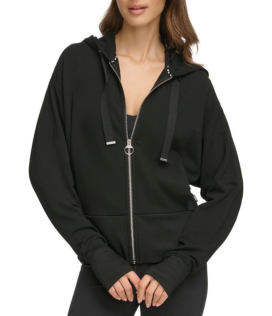 DKNY Sport Full Zip Greenwich Long Sleeve Hoodie | Dillard's