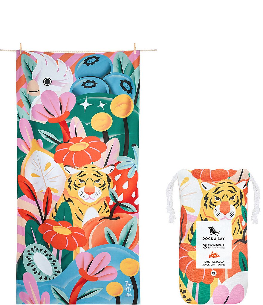 Dock & Bay Stonewall Charity Towel Collaboration Tropic Like Its Hot Quick-Dry  Beach Towel