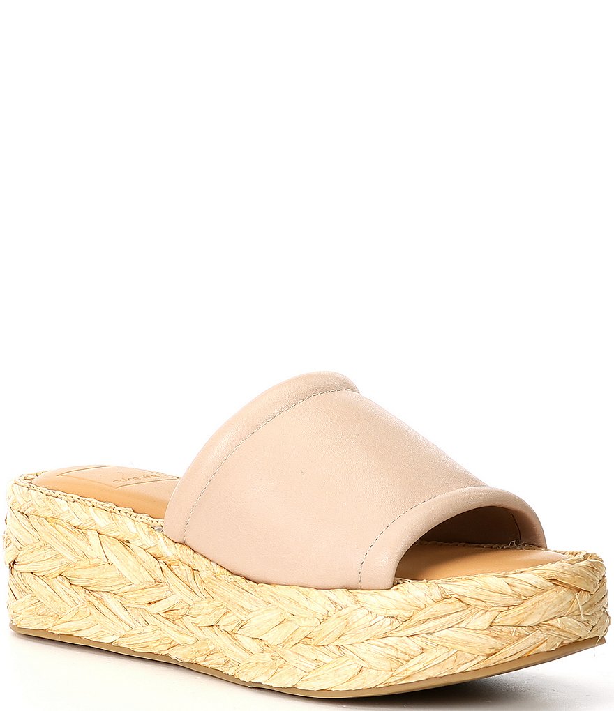 Dolce Vita Chavi Leather Platform Espadrille Wedge Sandals | Dillard's