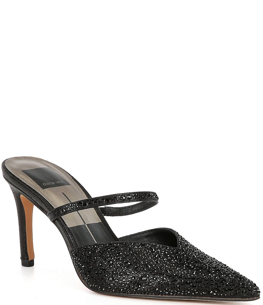 Dolce Vita Kanika Rhinestone Dress Mules