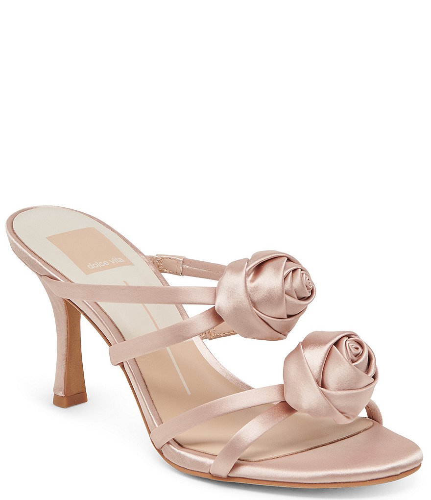 SALE!DOLCE VITA♪ロゼットが素敵★Linzyヒールサンダル Dolce Vita Linzy Satin Rosette Embellished Dress Slide