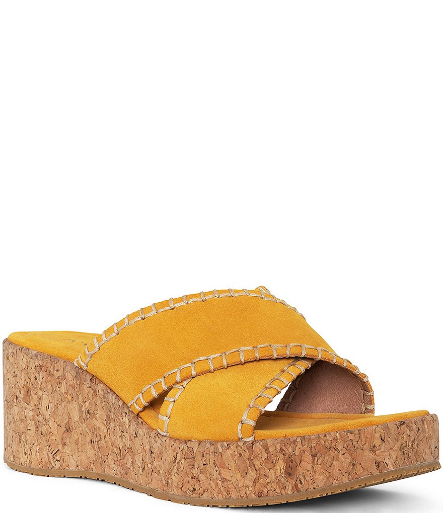 Donald pliner gala cheap suede wedge sandal