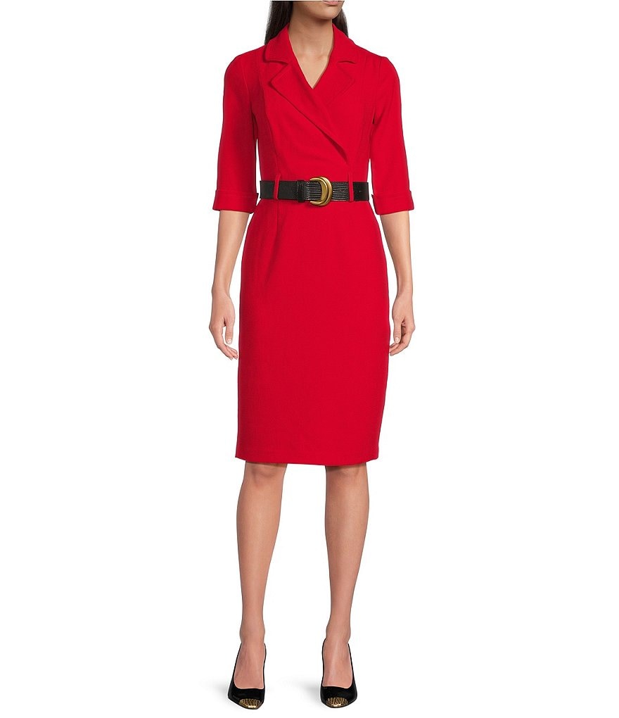 Belted wrap dress online