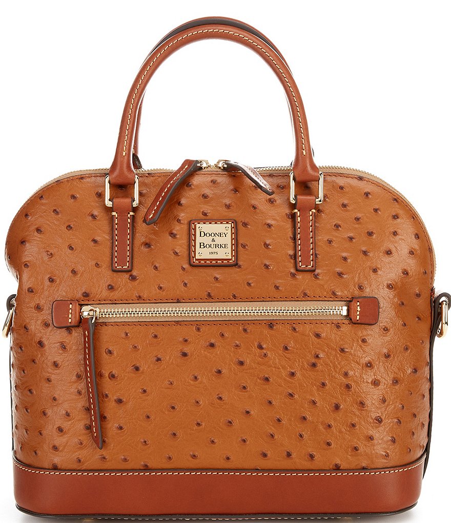 Dooney Bourke Ostrich Collection Leather Tote Bag