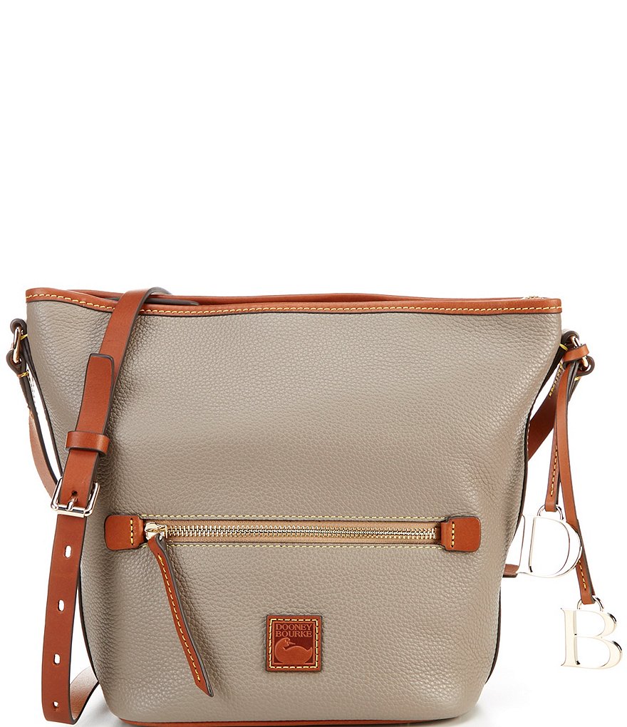 Dooney & Bourke Pebble Double Zip Tassel Crossbody Handbags : One Size