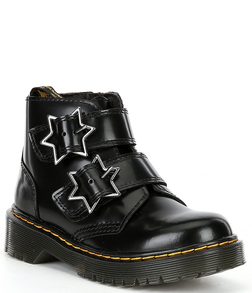 Dr. Martens Girls' Devon Bex Double Star Buckle Platform Boots (Youth ...