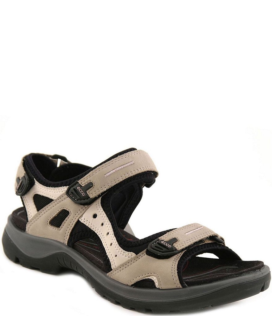 ECCO Yucatan Adjustable Strap Leather Sandals | Dillard's