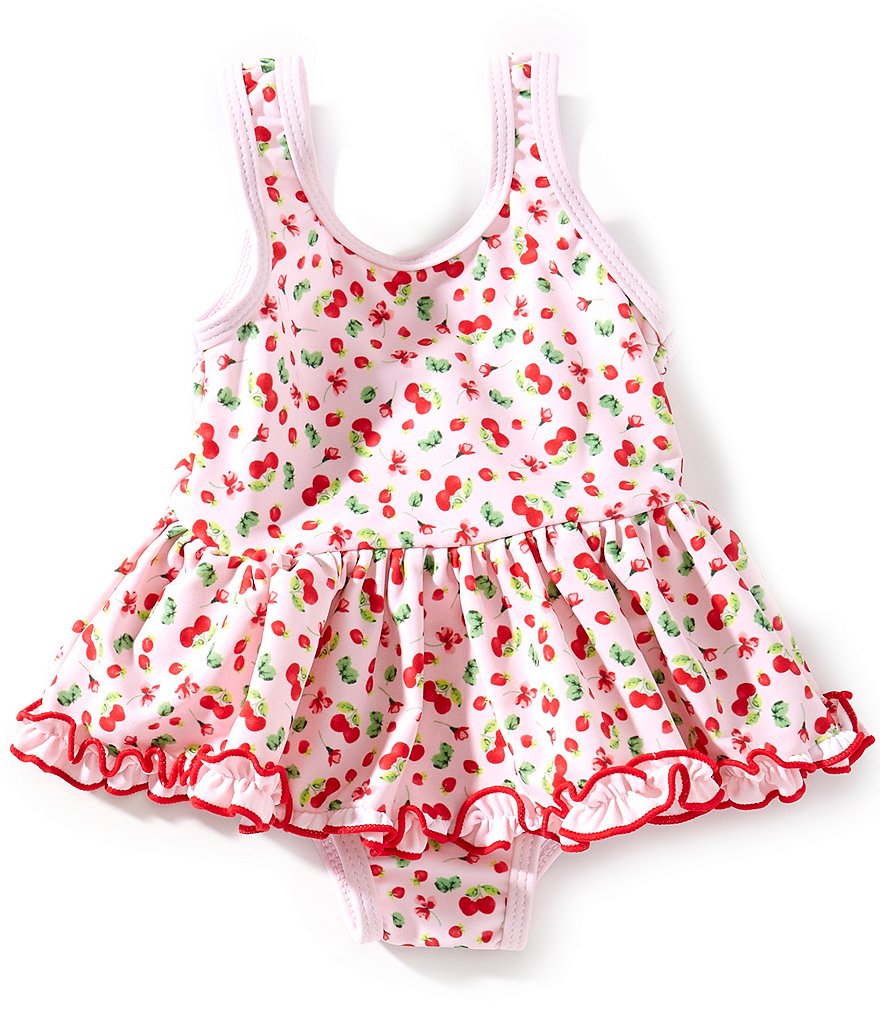 【herlipto】Baby Cherry Pattern One-Piece Kids] Baby Cherry Pattern One-Piece