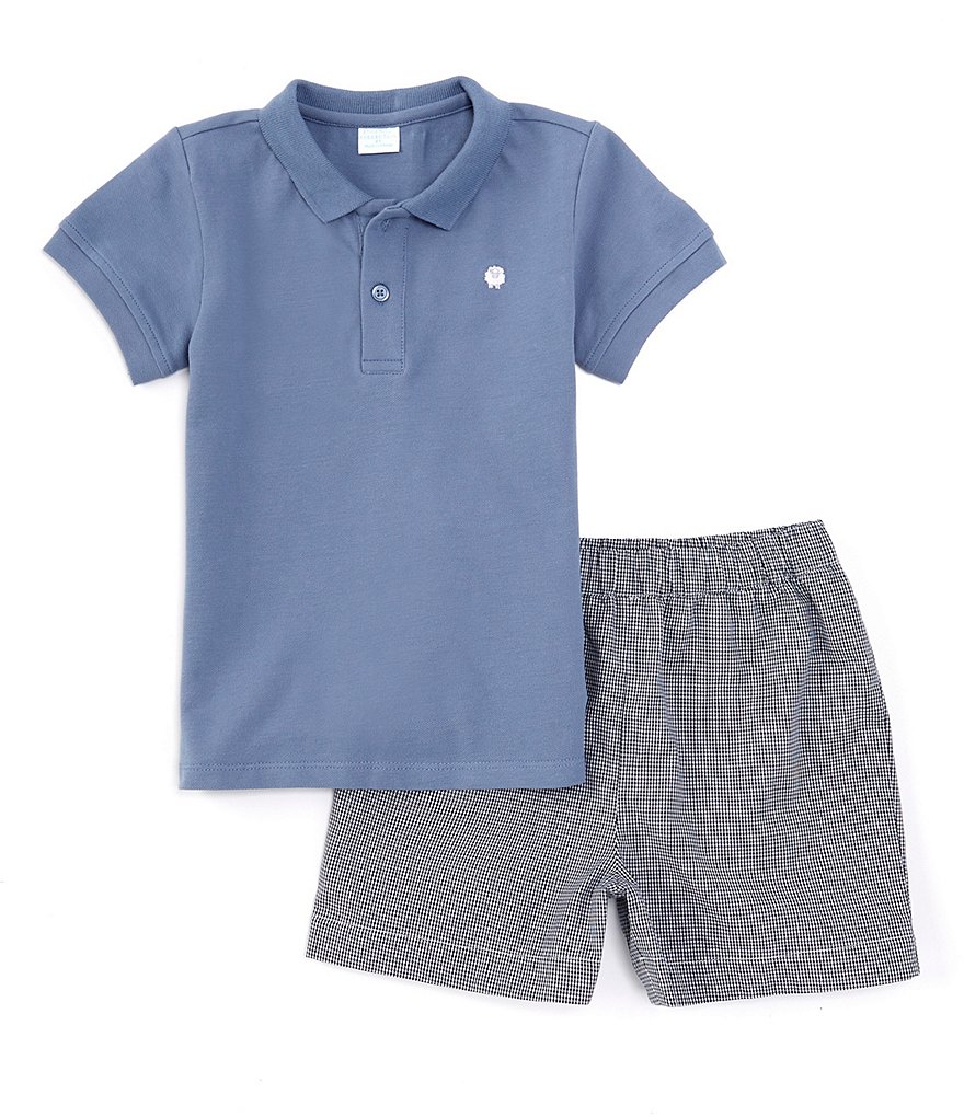 Edgehill Collection Little Boys 2T-7 Short Sleeve Pique Top & Shorts ...