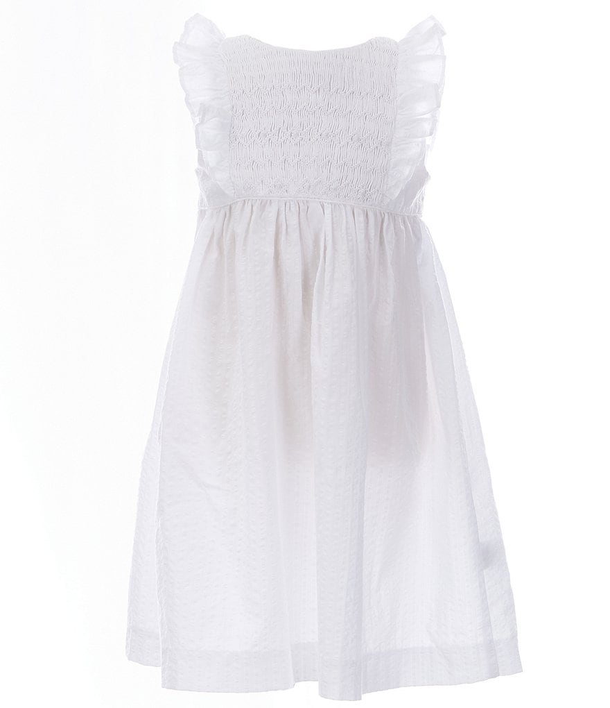 Edgehill Collection Little Girl 2T-6X Flutter Sleeve Empire Dress ...