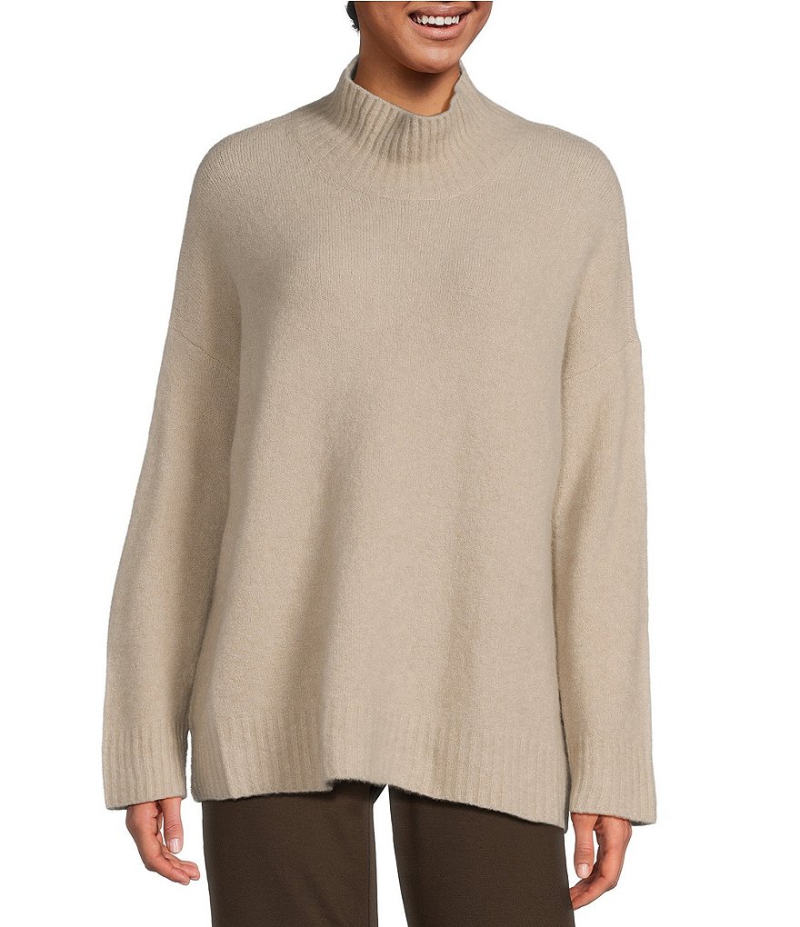 EILEEN FISHER popular $378 Boucle Boxy Sweater