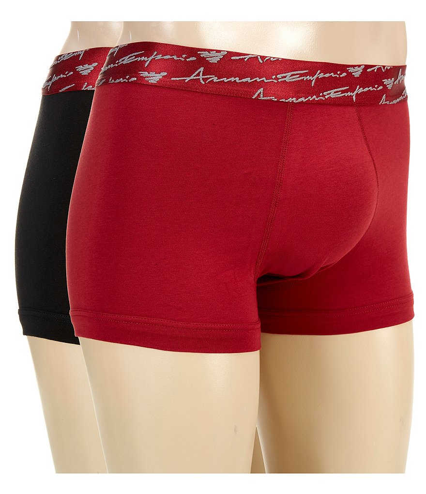 Emporio Armani Script Waistband Trunks