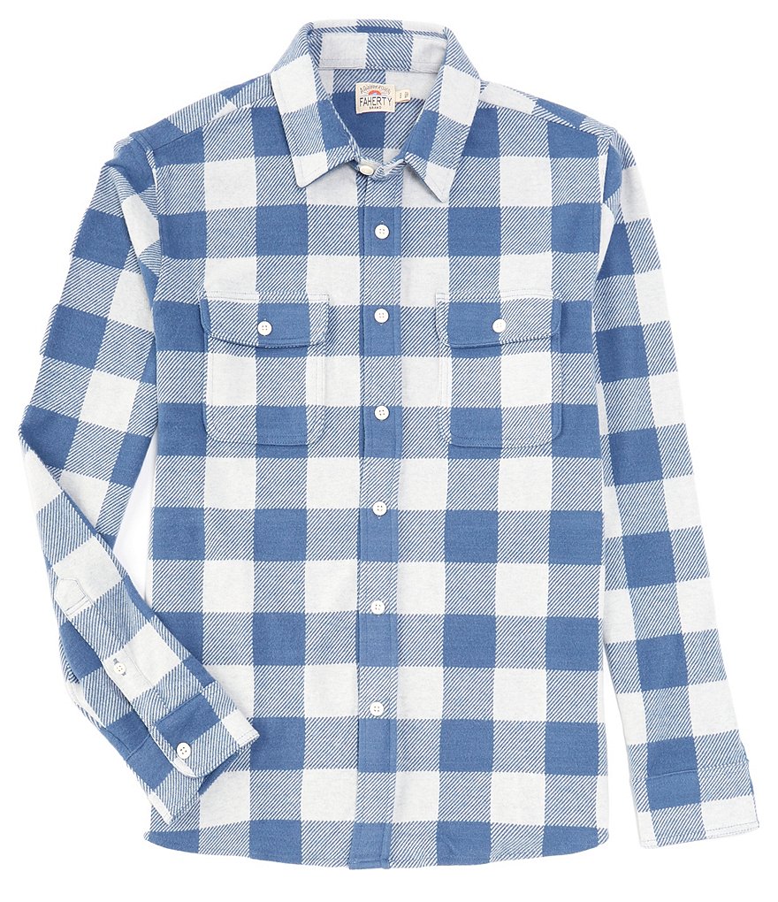 Faherty Legend Sweater Long Sleeve Woven Shirt | Dillard's