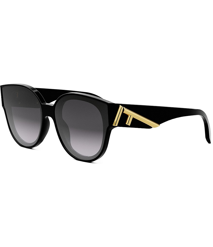 Fendi Around Round Sunglasses In Black