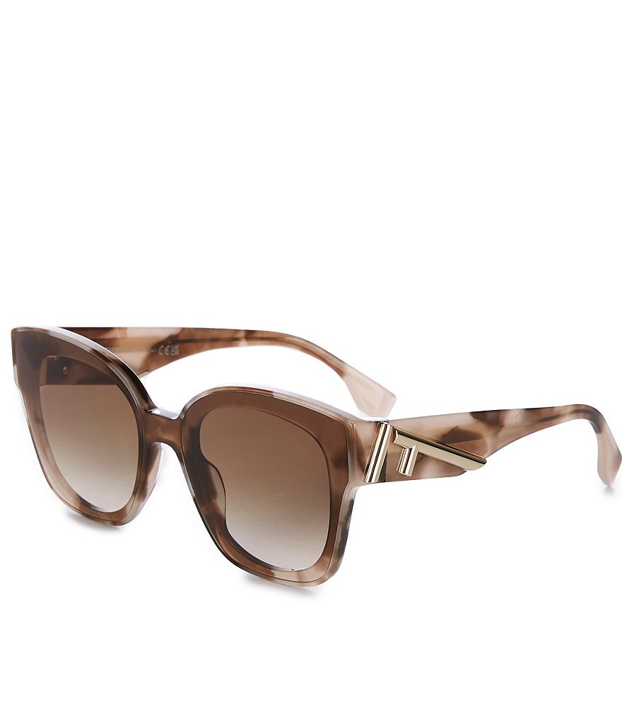 最新最全のをすべて FENDI Women's Sunglasses Havana Square 63mm First FENDI バッグ