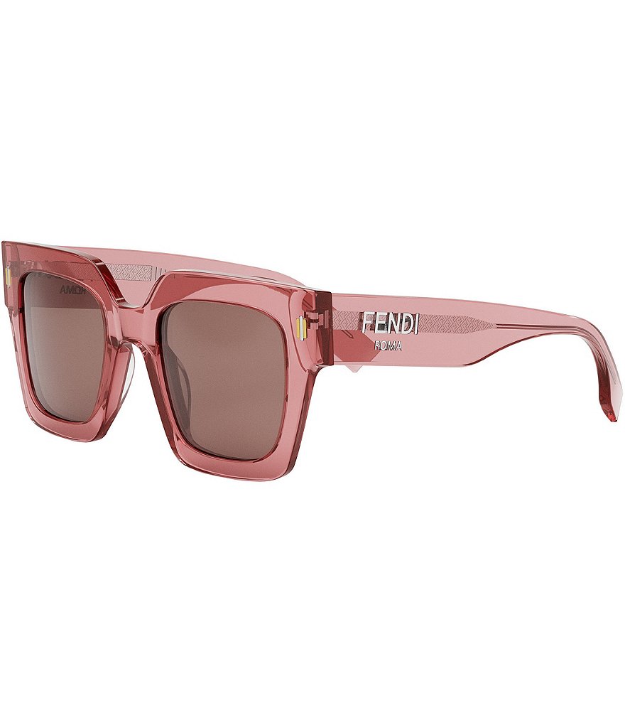 Fendi Women's Fendi Roma 50mm Square Sunglasses - Pink