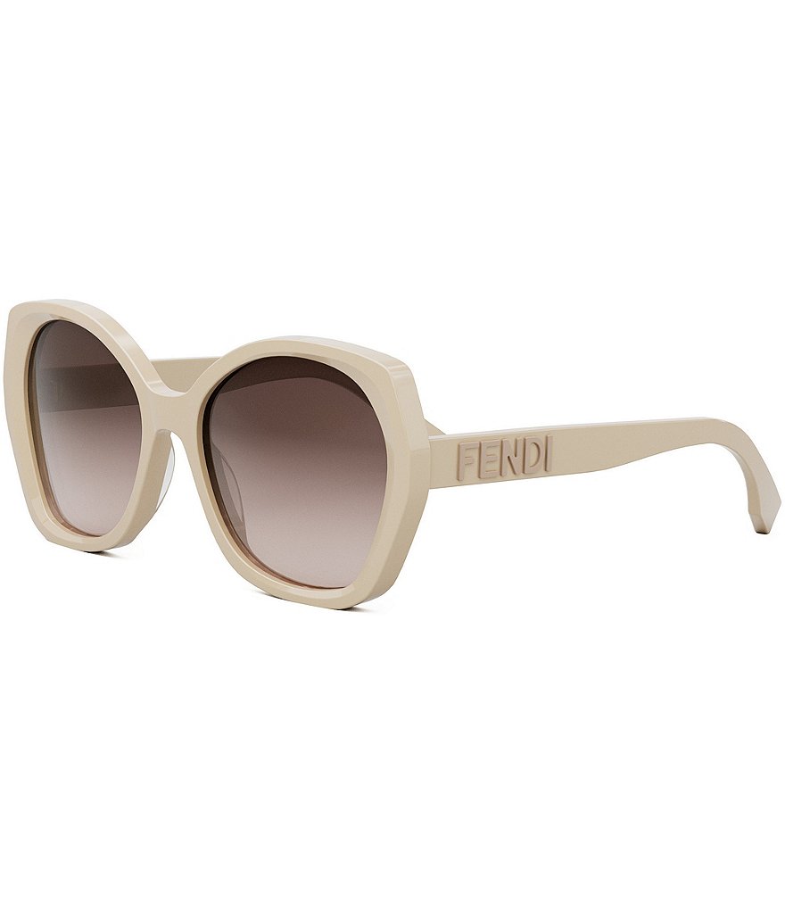 Fendi 57mm Navigator Print Sunglasses