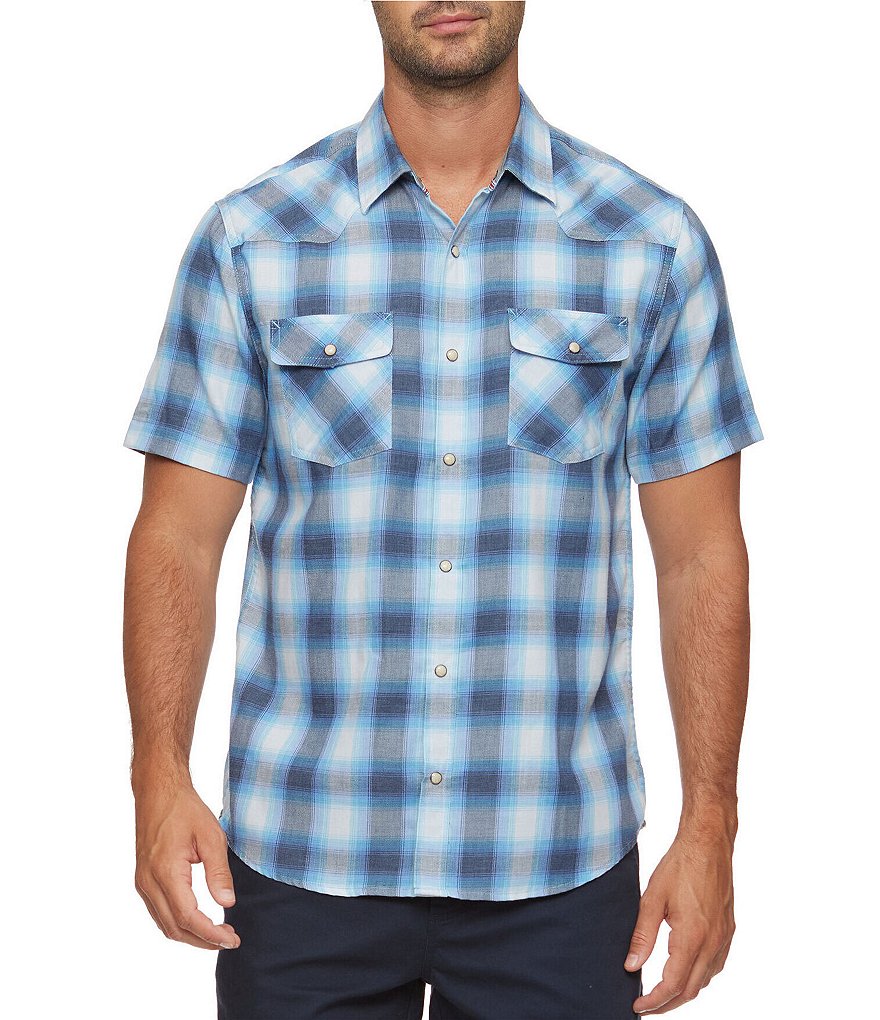 Flag And Anthem Gadsden Short Sleeve Plaid Woven Shirt | Dillard's