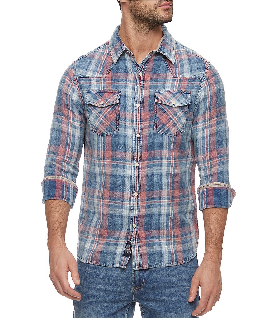 Long Sleeve Winchester Plaid Woven Western Shirt