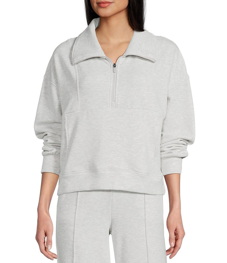 Flag and Anthem Ultra Soft Plush Long Sleeve Quarter Zip