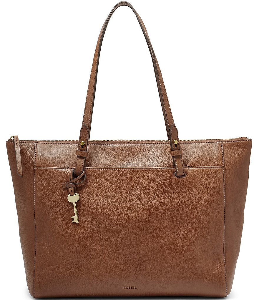 Fossil Rachel Zip Leather Tote Bag 