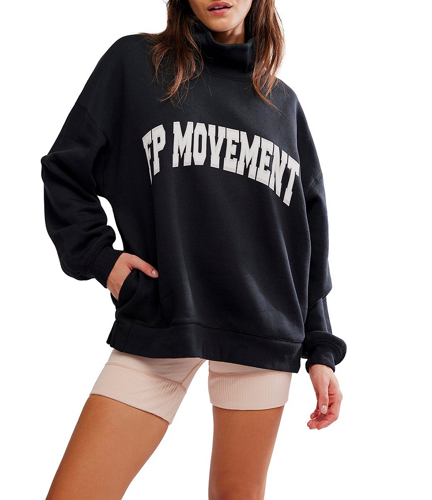 FP Movement Victory Funnel Neck Long Sleeve Oversized Sweatshirt