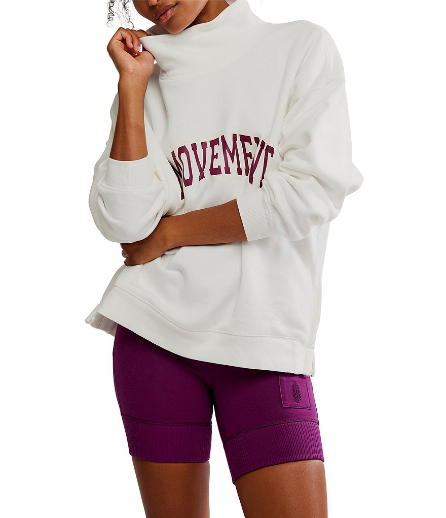 FP Movement Victory Funnel Neck Long Sleeve Oversized Sweatshirt