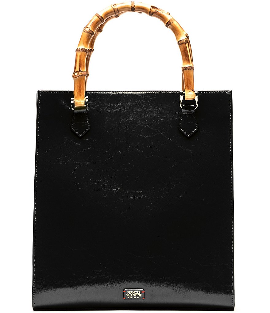FRANCES VALENTINE Nan North South Bamboo Handle Tote Bag | Dillard's