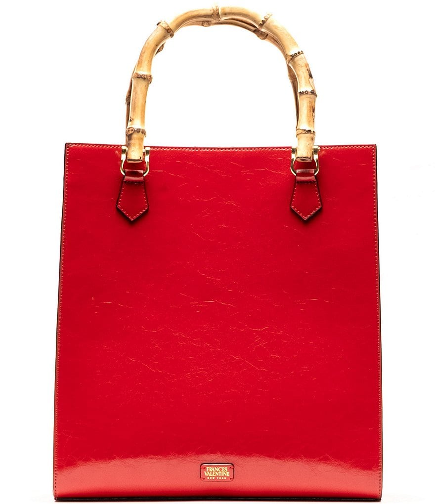 FRANCES VALENTINE Nan North South Bamboo Handle Tote Bag | Dillard's