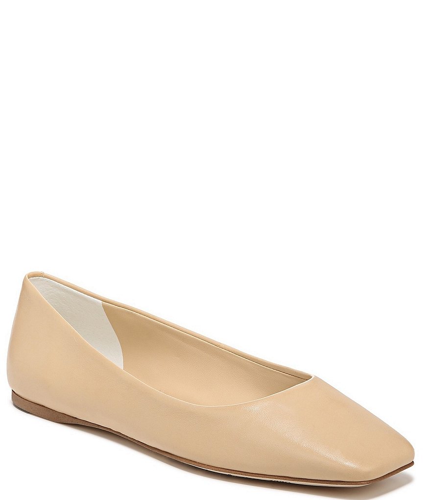 Franco Sarto Flexa Amaya Leather Square Toe Flats | Dillard's