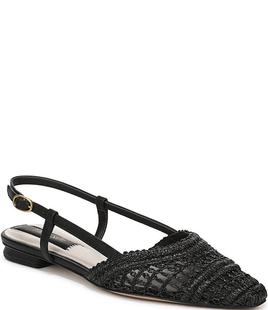 Franco Sarto Riona Woven Raffia Slingback Flats | Dillard's