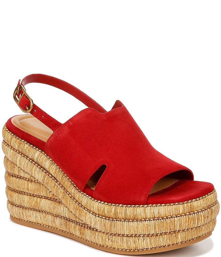 Franco sarto 2024 red sandals